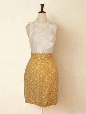 Girls From Savoy Sunny Soiree Ruffle Dress Size 6 - White/Yellow/Beige